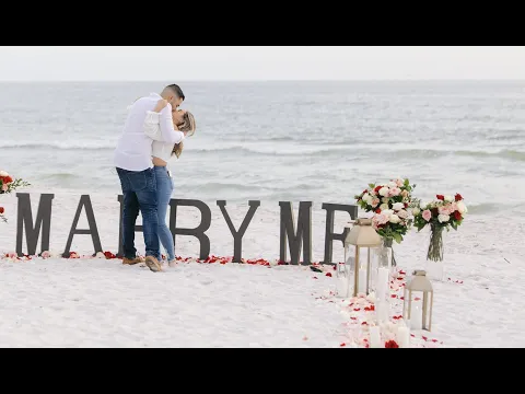 THE CUTEST BEACH PROPOSAL EVER !!! *WE'RE ENGAGED*
