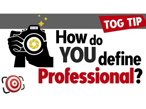 What does it mean to be a professional photographer?  Photography Tip