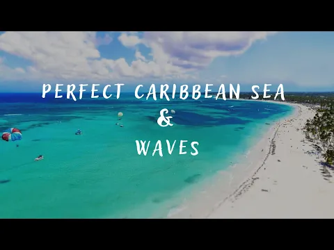 🌴🌊🌴☀️🌴Perfect Caribbean Sea & Waves - Beach Walk and Seaweed in Punta Cana