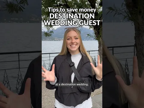 How to save money as a guest at a destination wedding 💐💍 #shorts