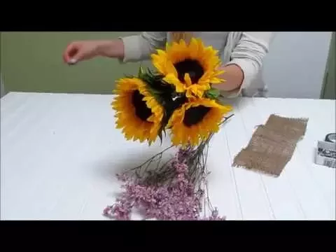 How to Make a Sunflower Bridesmaid Bouquet