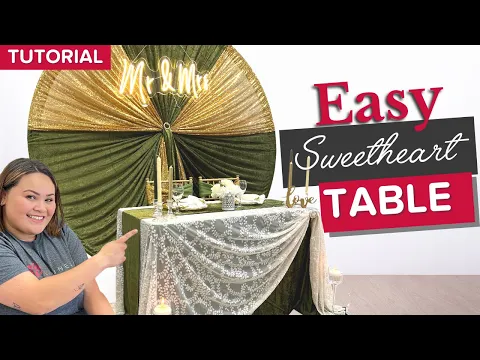 How To l DIY Elegant Wedding Head Table and Backdrop Idea