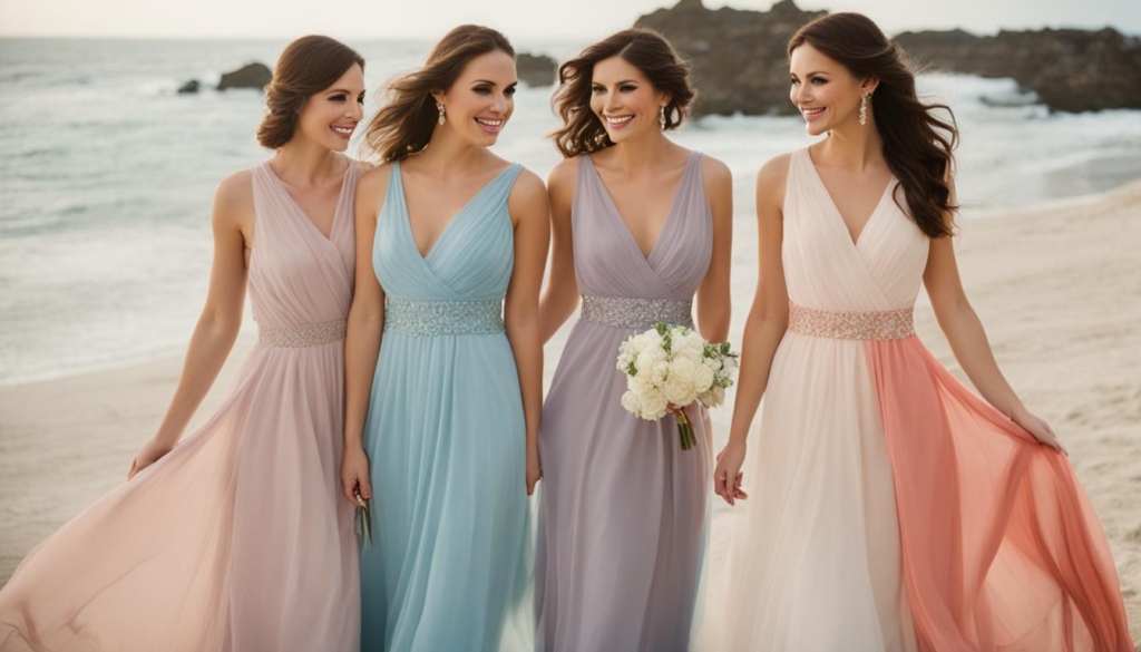 affordable beach wedding bridesmaid dresses
