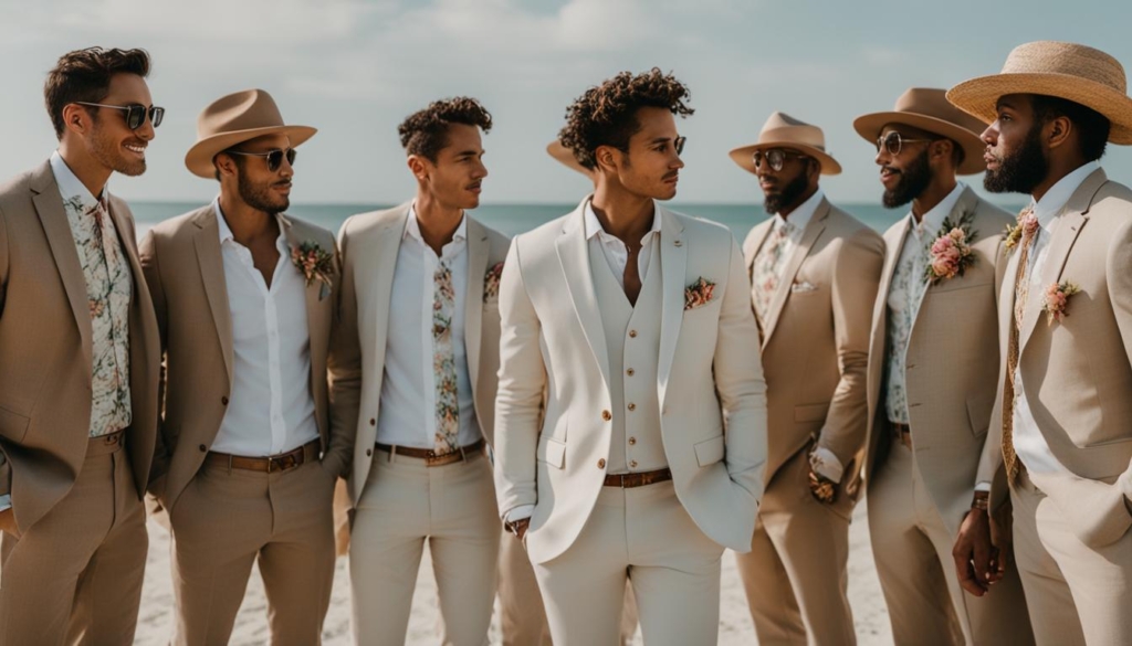 beach wedding groomsmen fashion