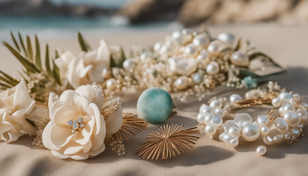 beach wedding hair accessories