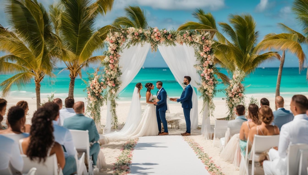 beach wedding in Punta Cana