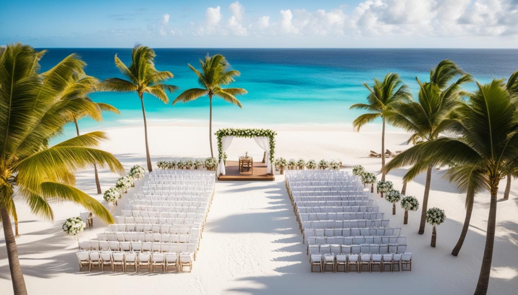 beach wedding venue at Hard Rock Punta Cana