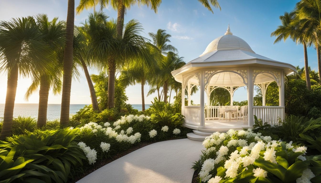 garden gazebo wedding venue