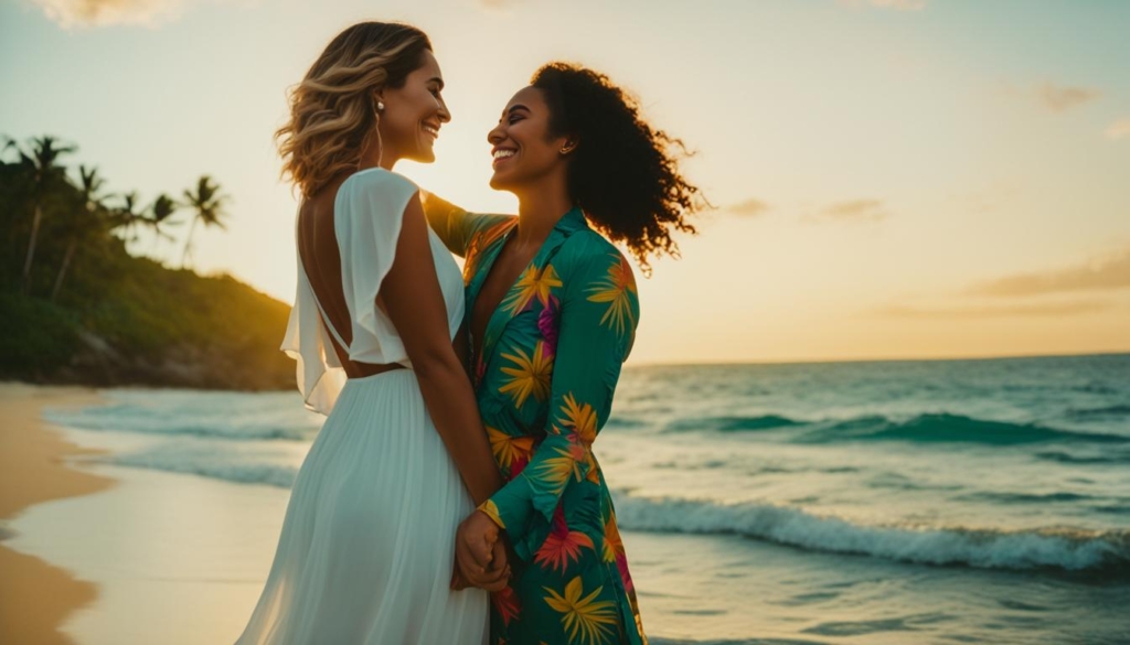 lesbian couple honeymoon photography