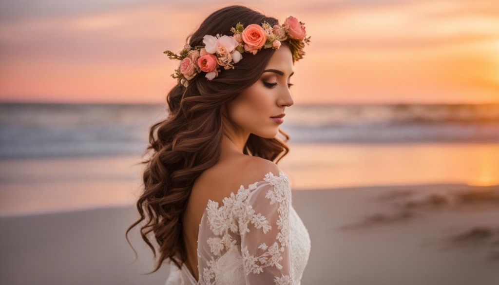 sunset-inspired wedding hairstyles