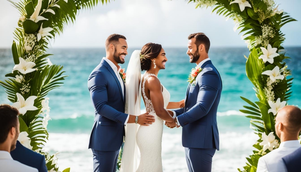 wedding photos at Hard Rock Punta Cana